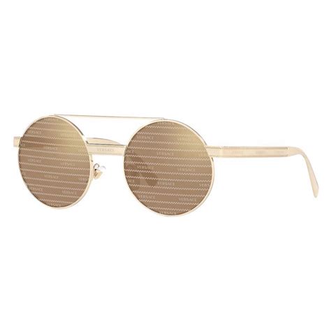 versace round gold sunglasses|Versace round sunglasses women.